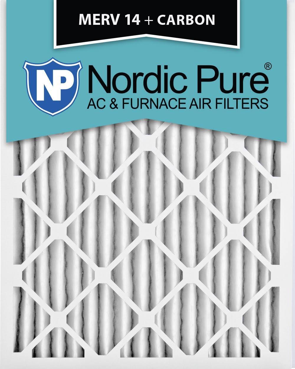 14x20x2 MERV 14 Carbon AC Furnace Filters Qty 3 L8272