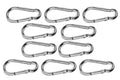 316 Stainless-Steel Carabiners Clip Snap Hook (10pcs) K895