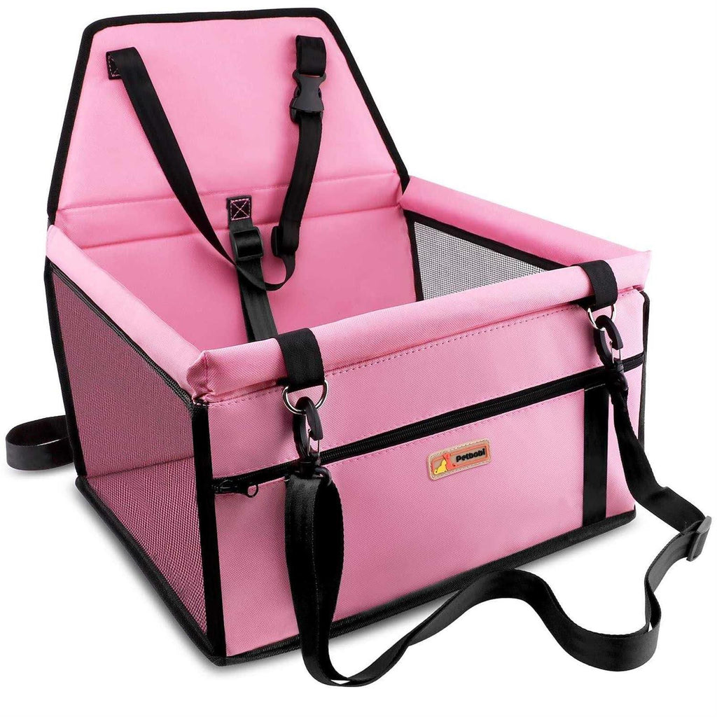 Pet Reinforce Car Booster Seat for Dog Cat Portable and Breathable Bag with Seat Belt U75087