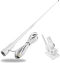White 43inches 3dBi Marine Boat Fiberglass Antenna Pack of 2 B483470