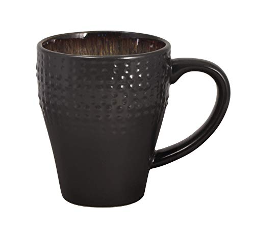 16-Piece Stoneware Dinnerware Set, Dark Brown E865027