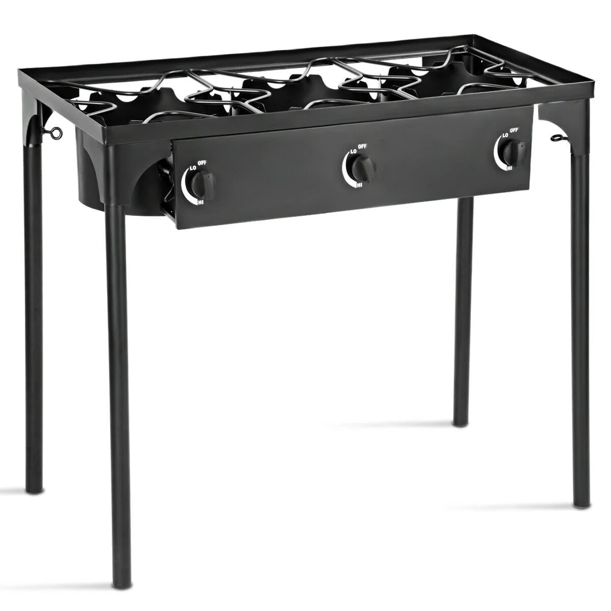 Portable Propane 3 Burner Gas Cooker Outdoor Camp Stove J318