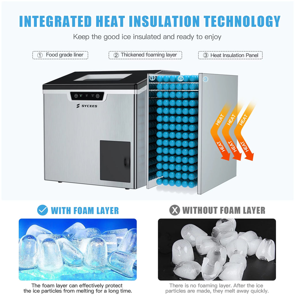 2-in-1 Portable Countertop Ice Maker & Shaver Machine A1129