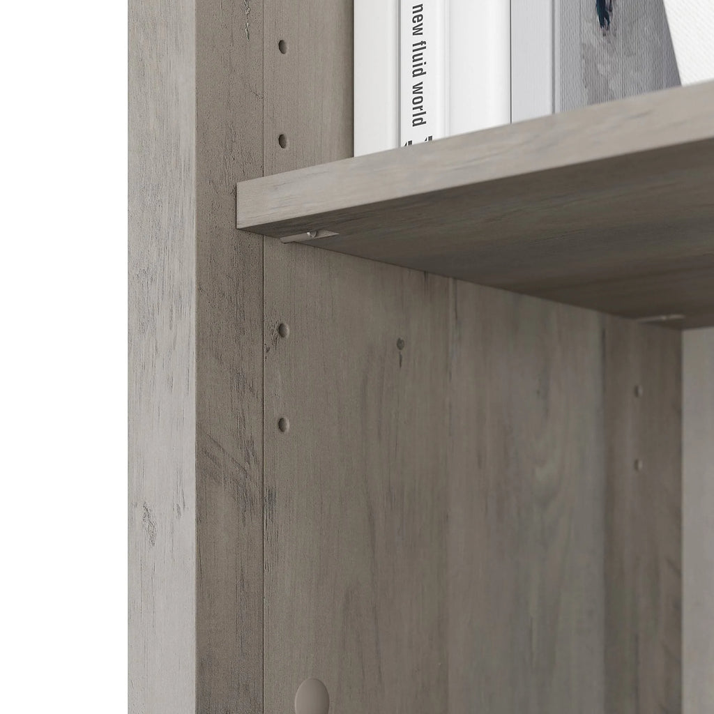 5 Shelf Bookcase, Driftwood Gray O42499