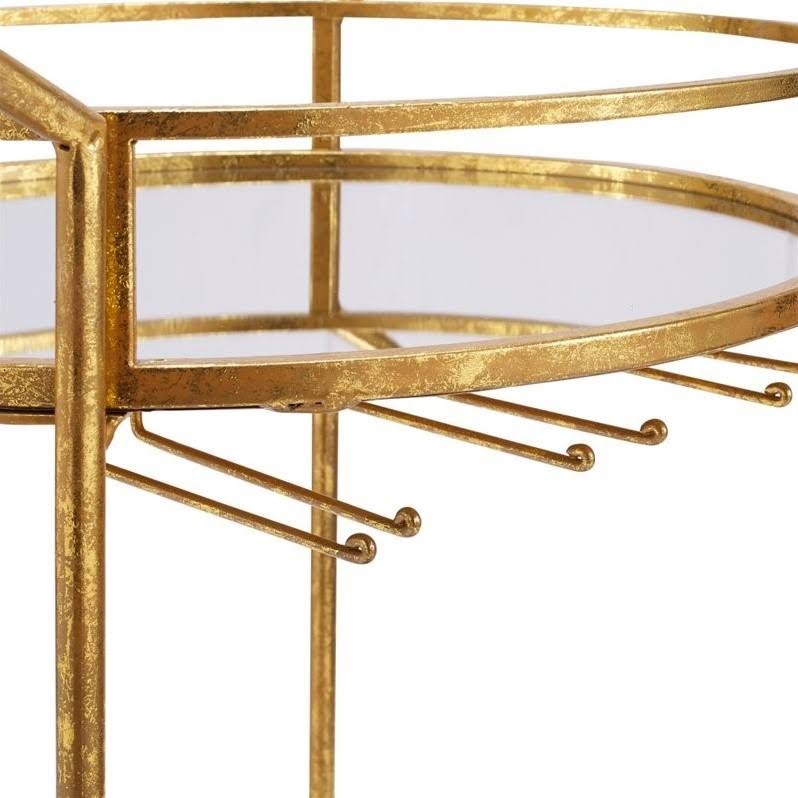 Gold Metal Bar Cart I10410