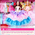 Barbies Gift Box Doll Set Princess Toy D671