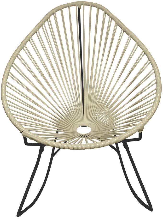 Black/Ivory Rocker Chair T169