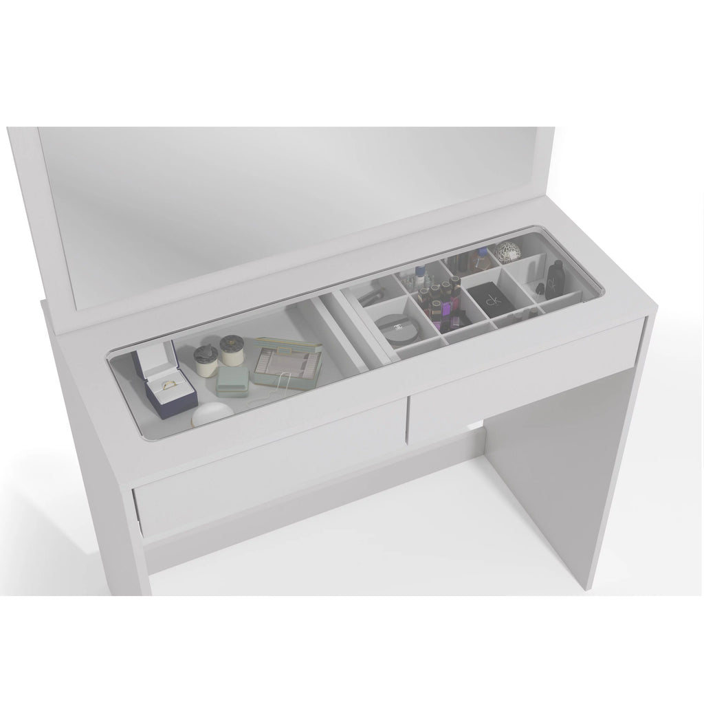 White Painted Vanity Table Desk X9576