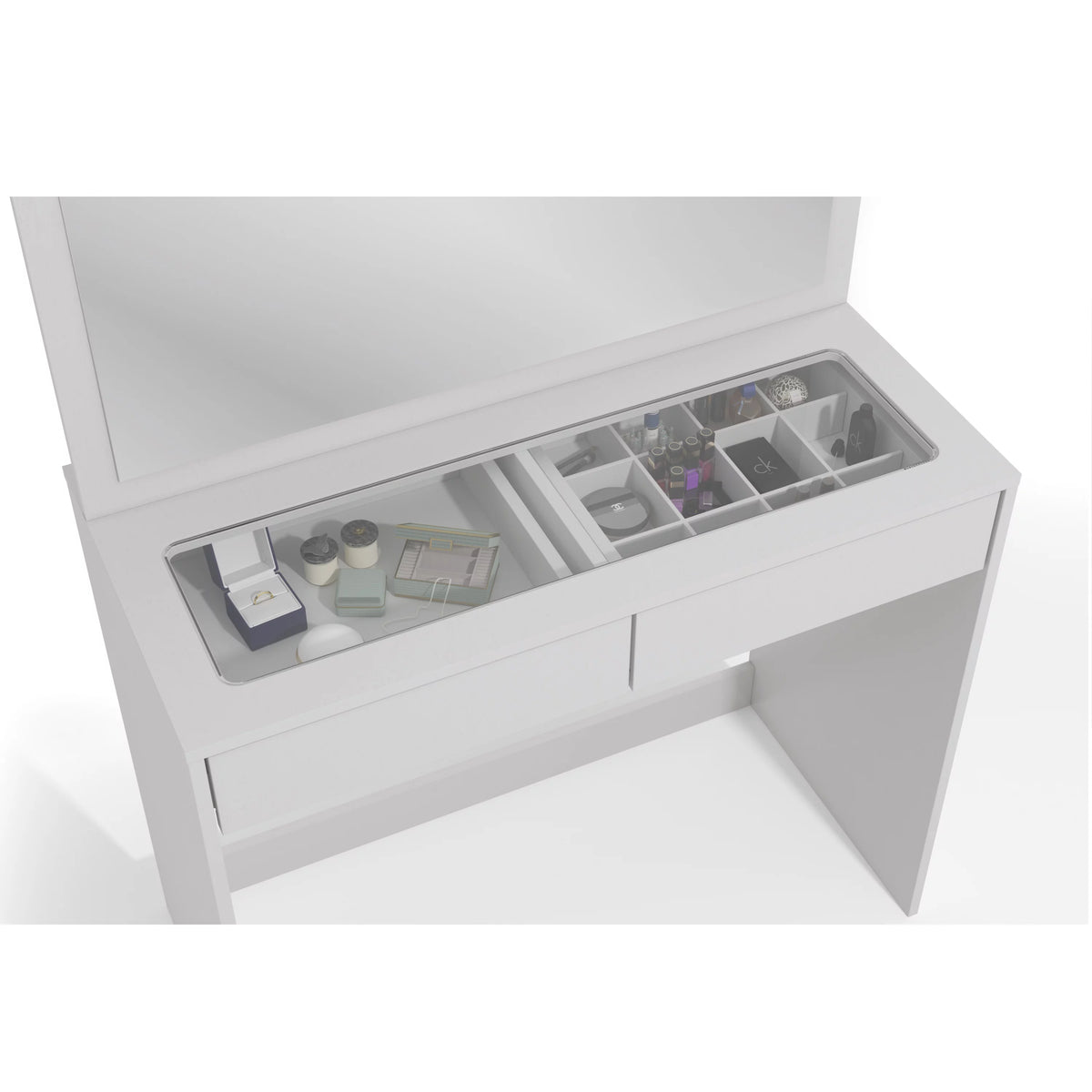 White Painted Vanity Table Desk X9576