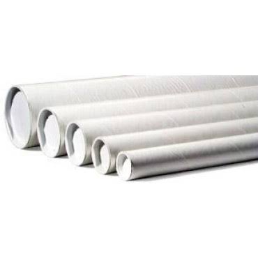 White Cardboard Mailing Tubes 50/Case H5316