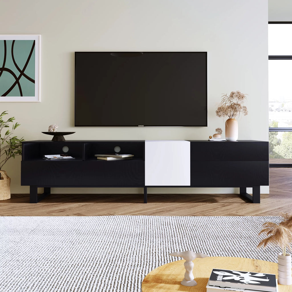 Modern TV Stand with Double Storage Space B71193