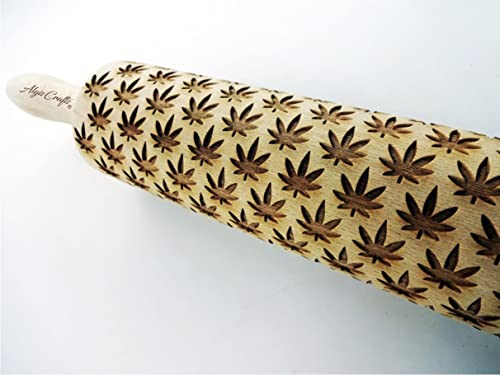 Lotus Flower Pattern Embossing Rolling Pin E902036