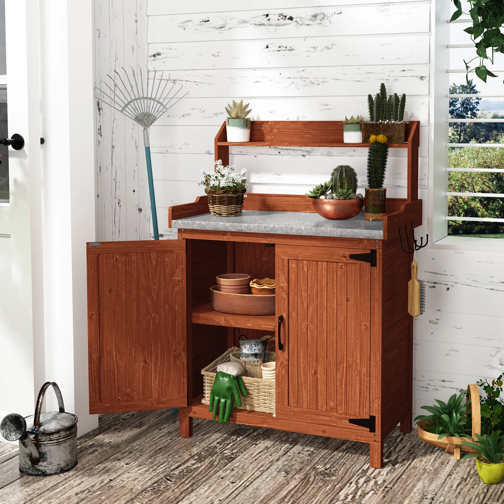 Potting Bench with Storage H956586