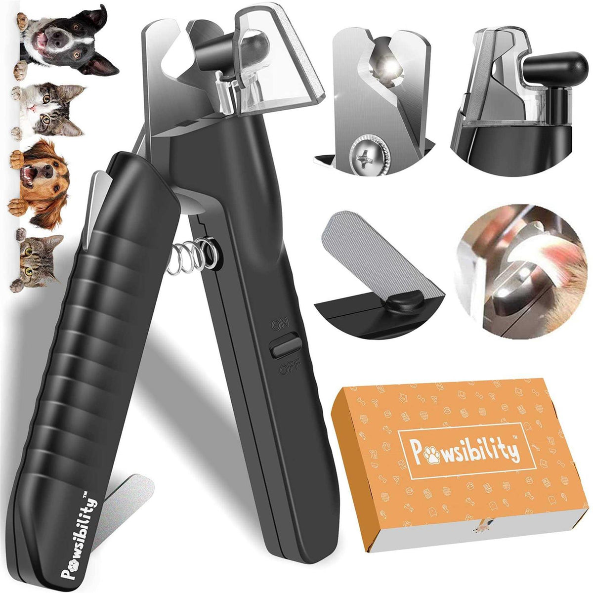 Pet Nail Clippers with LED Light I52356
