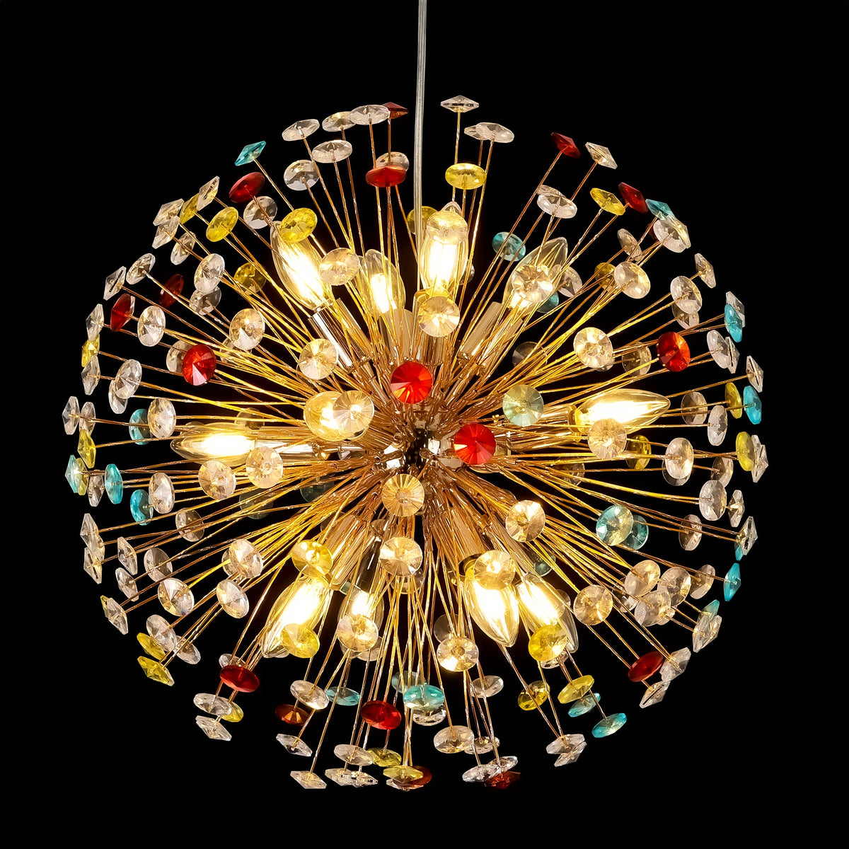 12-Light Linear Crystal Chandelier A8804