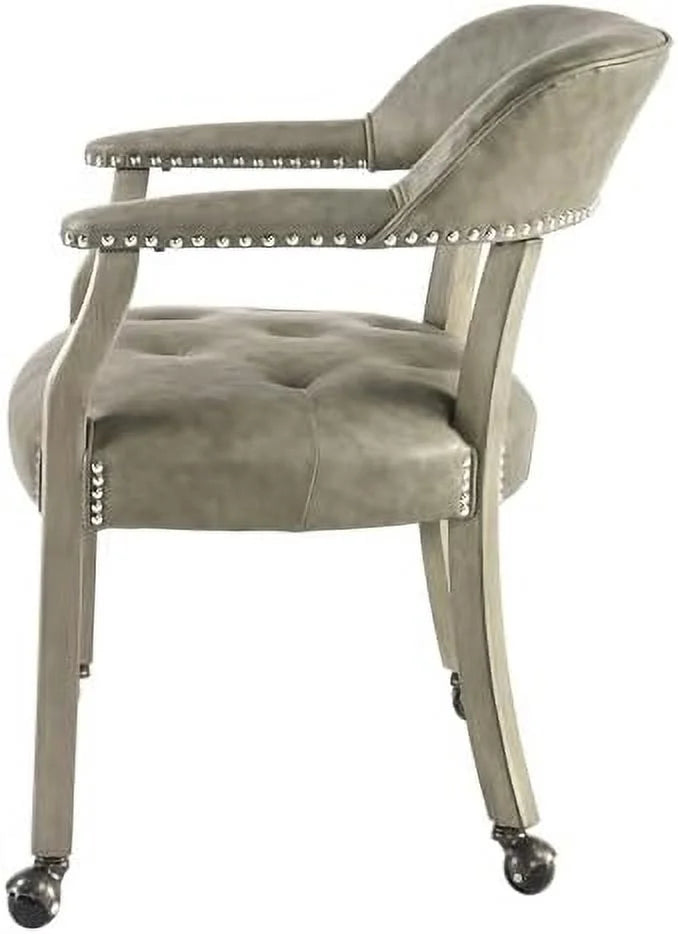 Dining Chair with Casters & Arms A2176