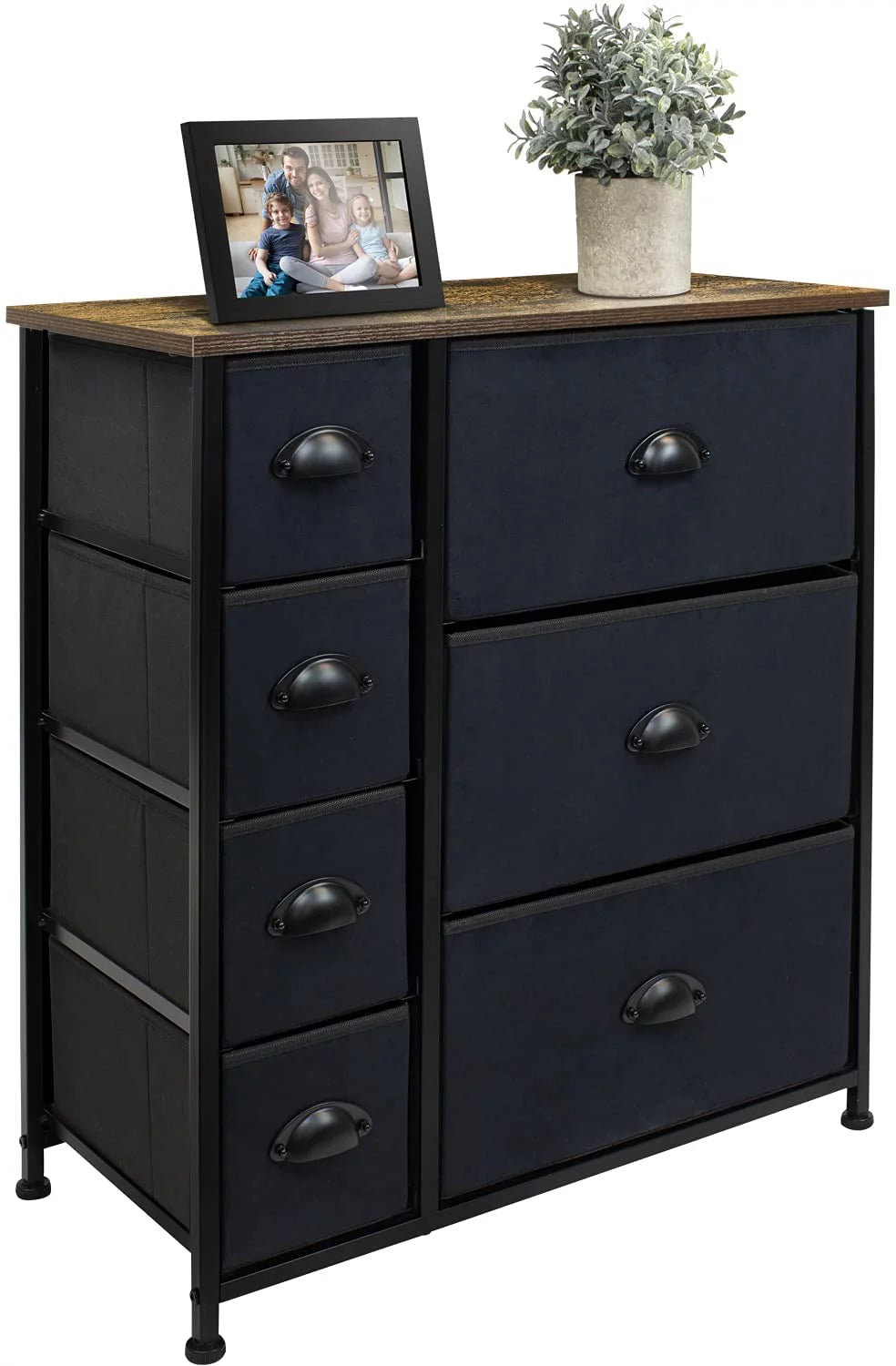 7 Drawer Fabric Dresser C66436