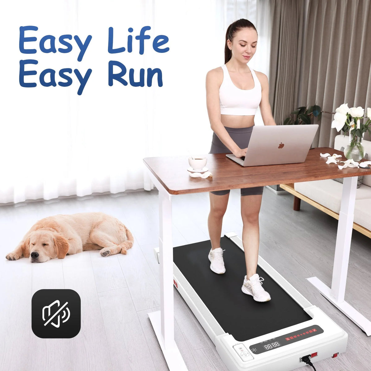 Walking Pad Treadmill 265 lbs Capacity with Remote Control R99497