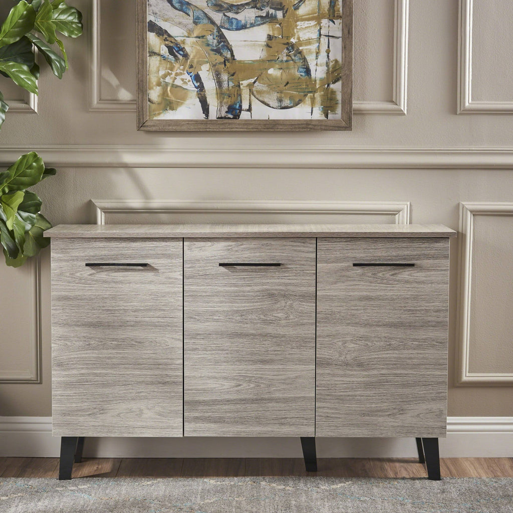 Gray Oak Fiberboard Cabinet P602