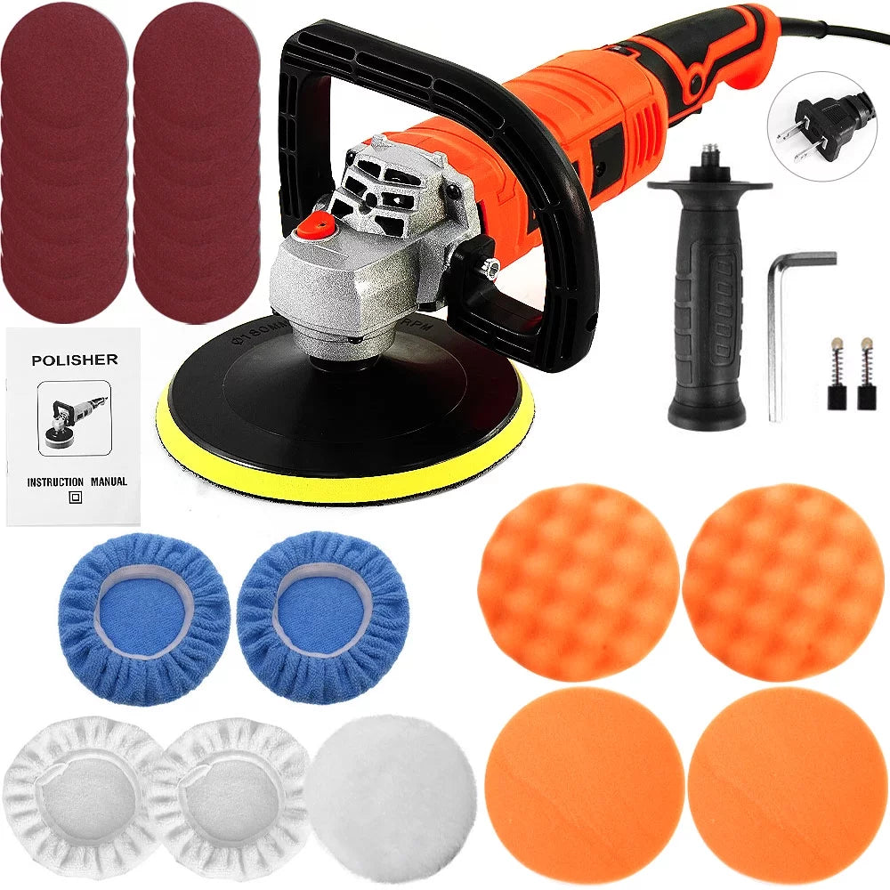 1580W Variable Speed Dual Action Random Orbital Buffer Polisher R4250