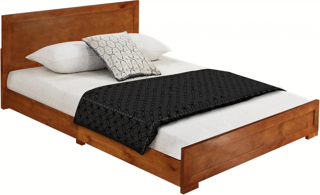 Cherry Wood Queen Size Platform Bed Q367979