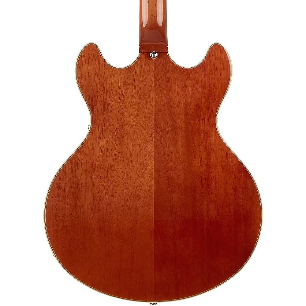Walnut Stain Semi-Hollow Electric Guitar with Humbuckers R385611