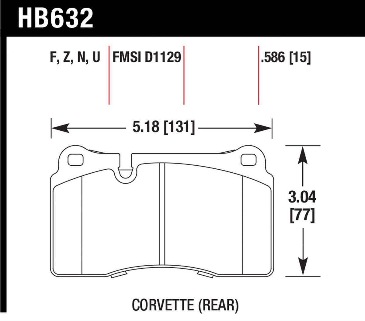 Hawk HP Plus Performance Brake Pads X48322