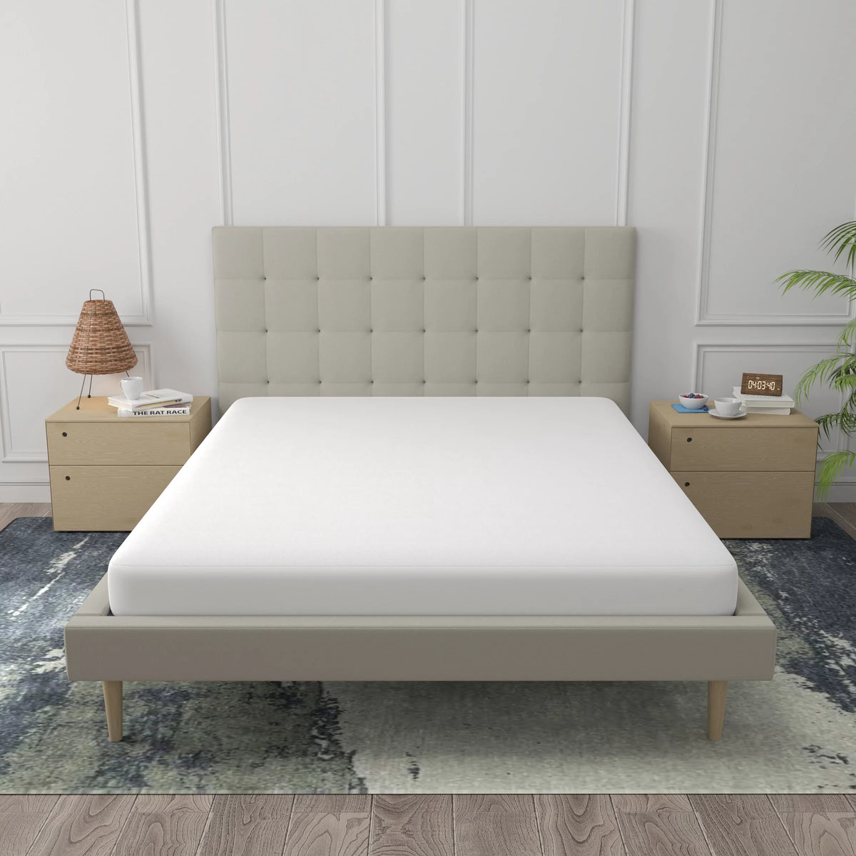Waterproof Fitted Mattress Protector Queen X25378