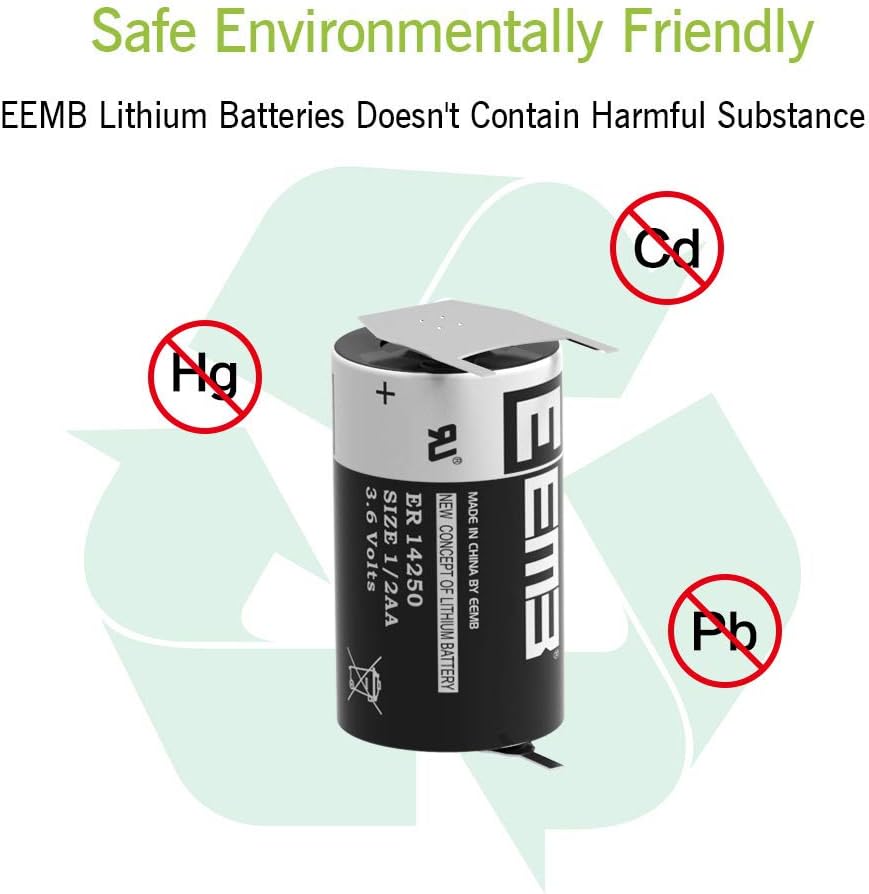 3.6V Lithium Battery 1/2 AA Size 1200mAh U620673