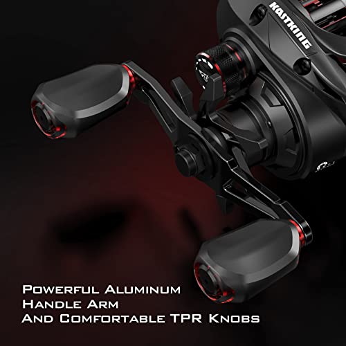 Graphite Frame Baitcasting Fishing Reel, 7.2:1 Gear Ratio, 17.6LB Carbon Fiber Drag C343