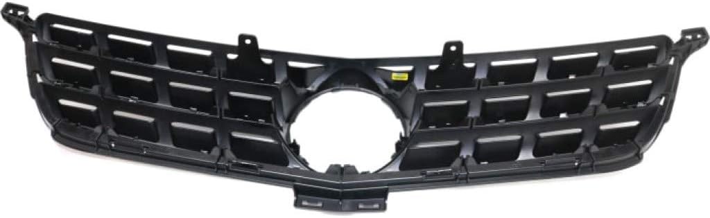 Black Plastic Grille Assembly with Chrome Molding C1995