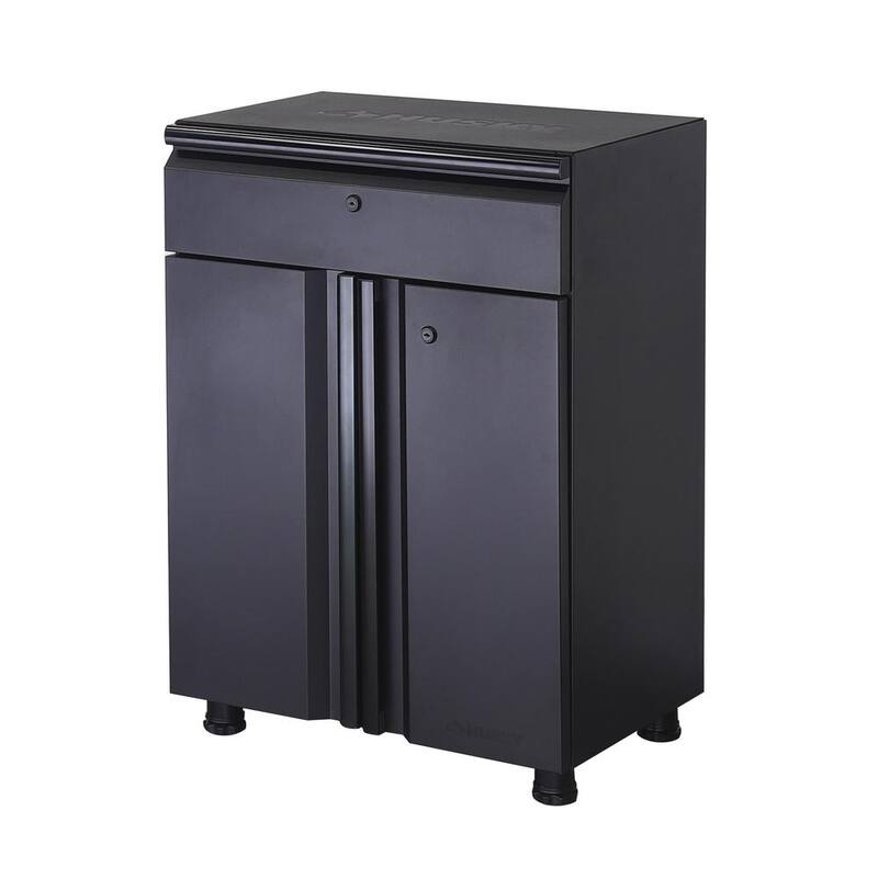 7-Piece Welded Steel Garage Storage System in Black U919478