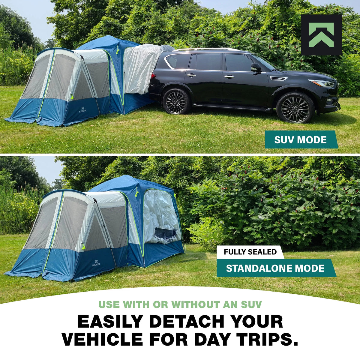 10-Person SUV Tent with 2 Screen Rooms Rainfly Q713