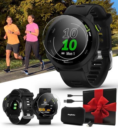 Black GPS Running Watch with Heart Rate Monitor C358