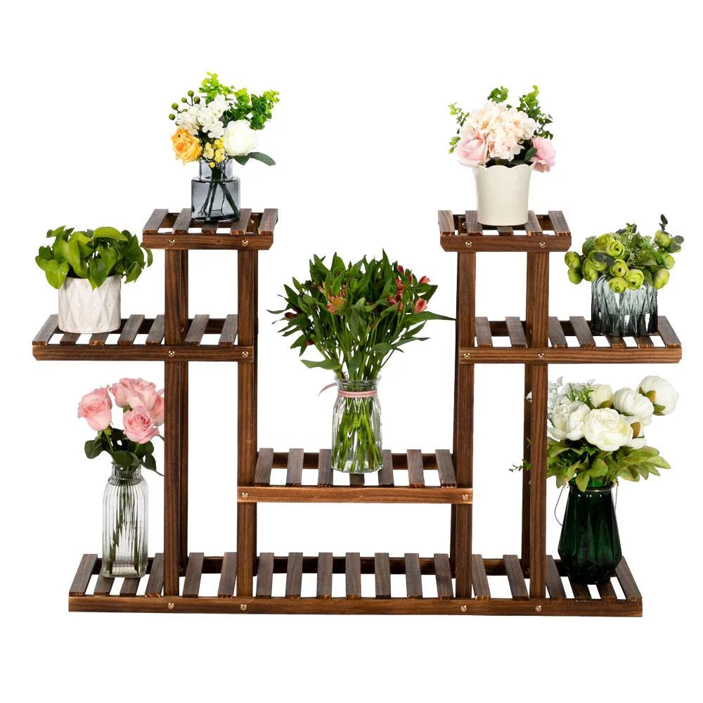 8-Tier Wood Plant Stand T68254