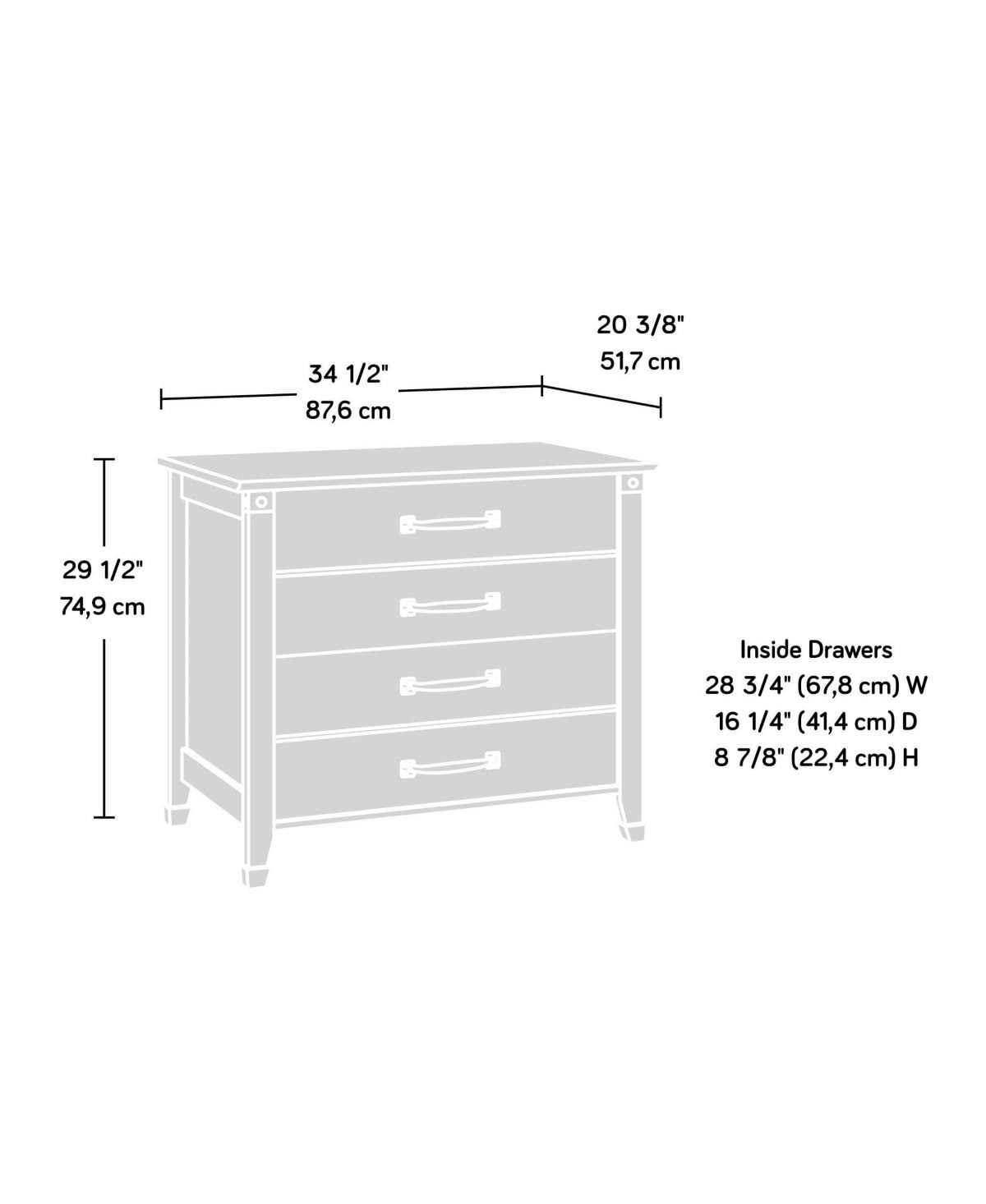 Washington Cherry Lateral File Cabinet Z56215