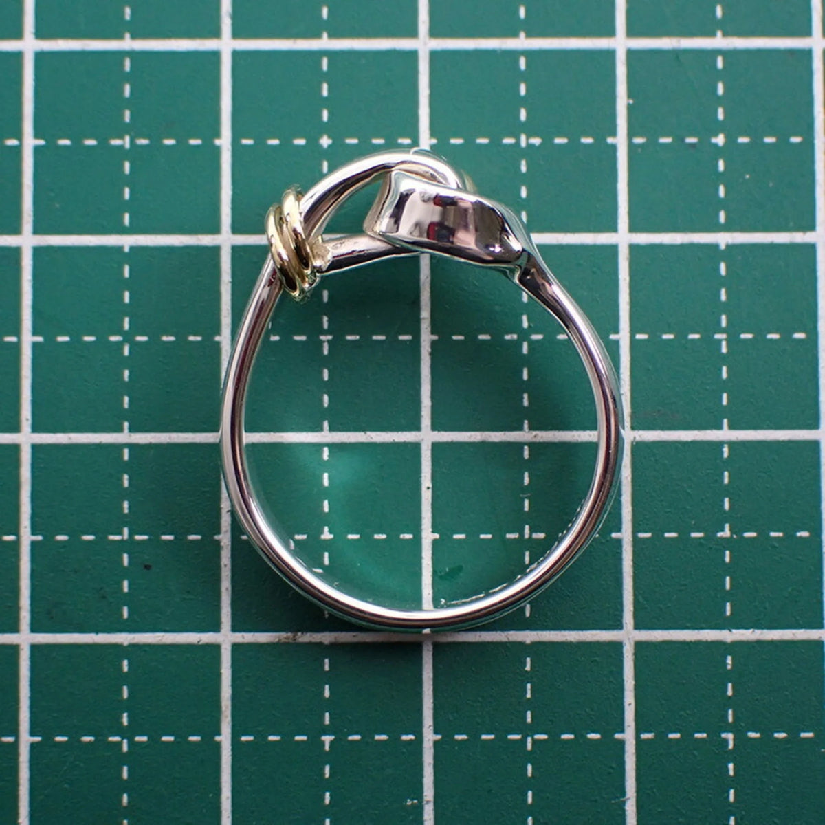 925 750 Hook & Eye Combination Ring Size 12.5 F162926