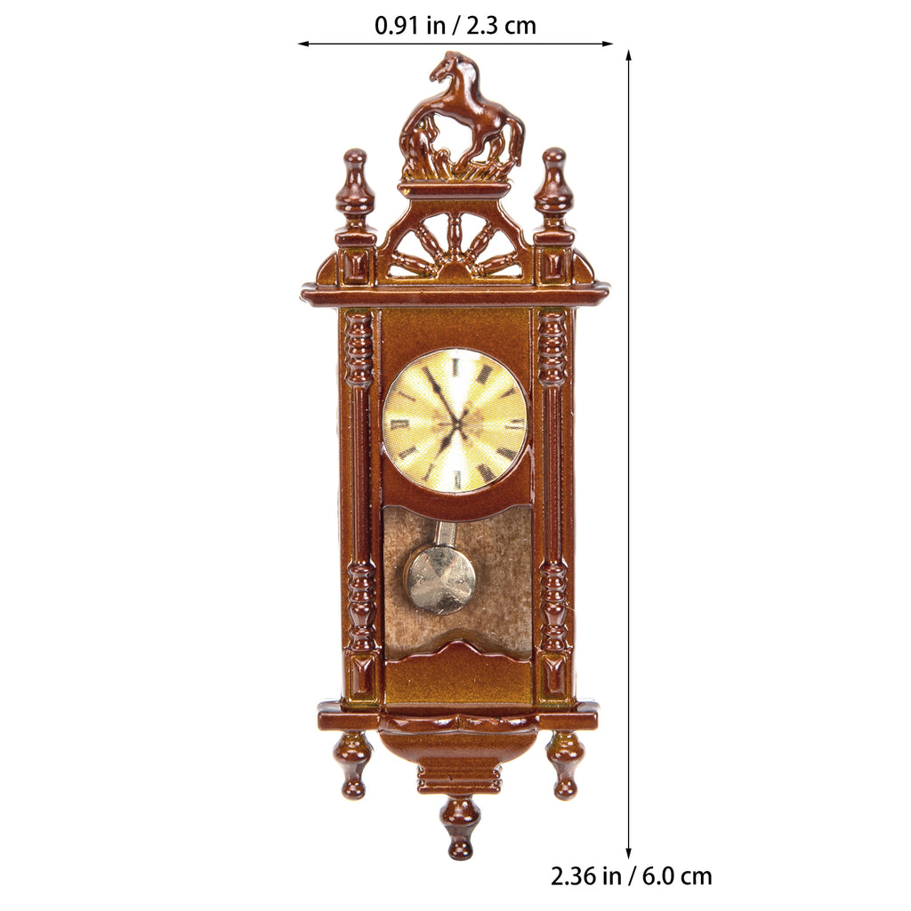 Metal Dollhouse Clock Furniture Miniature Toys N356438