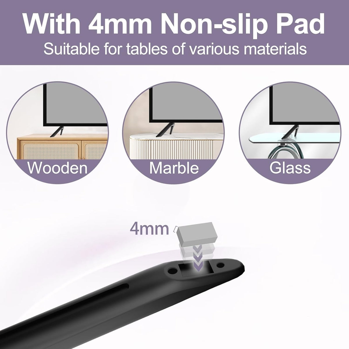 TV Legs Replacement Stand with Remote Holder C50290