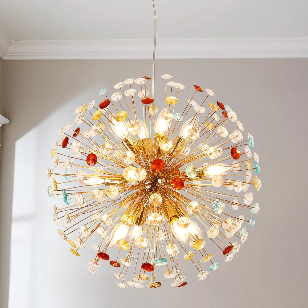 12-Light Linear Crystal Chandelier A8804
