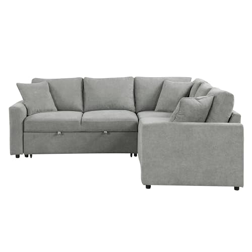 Corduroy U Shaped Convertible Sectional Sofa with Storage R424