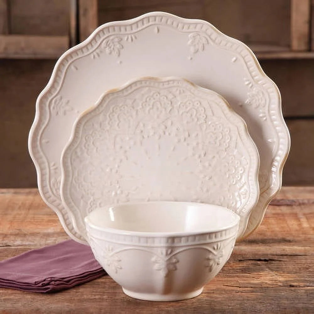 12-Piece Linen Dinnerware Set H754518