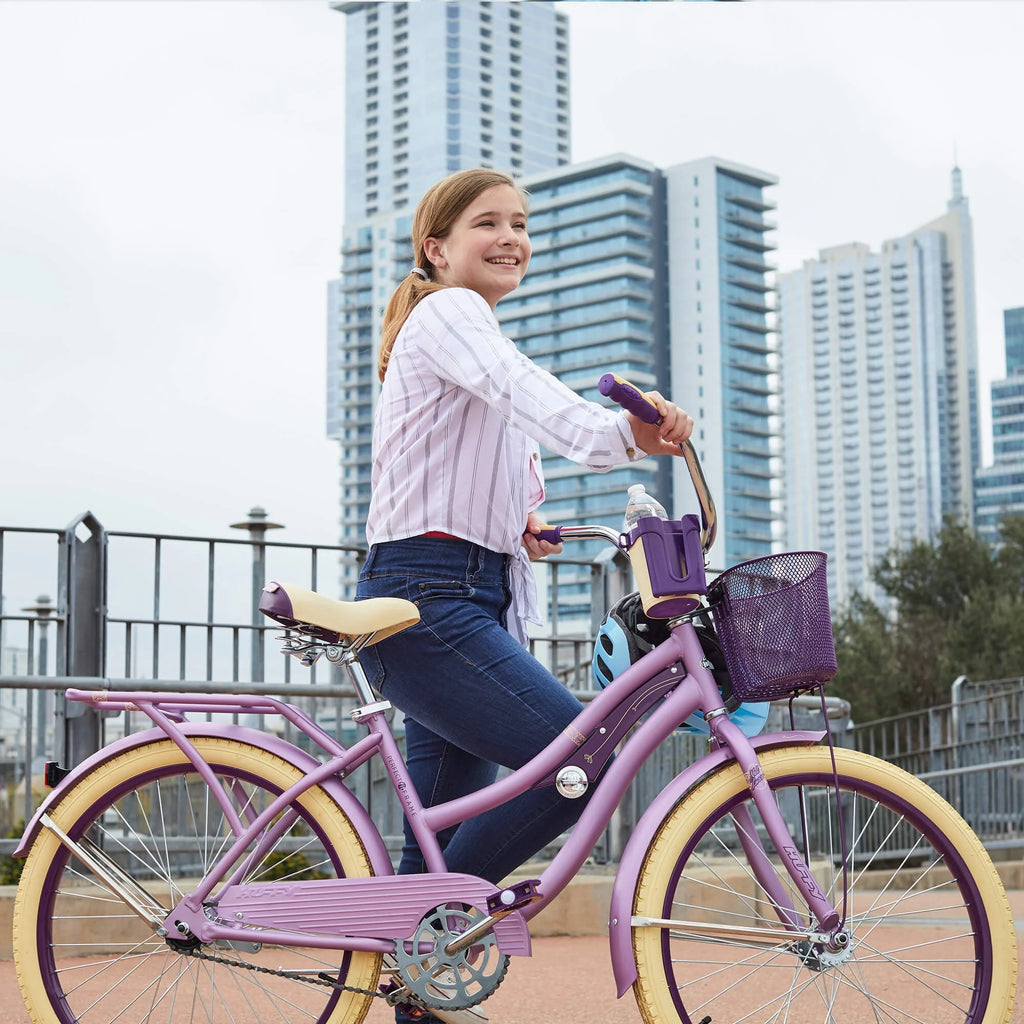 24 Inch Purple Satin Cruiser Bike O67919