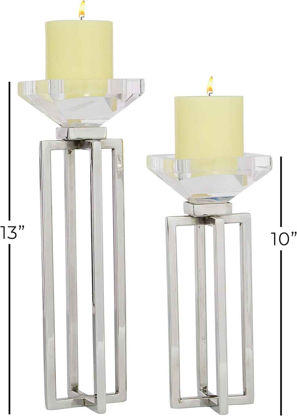 White Candle Holder Q26087