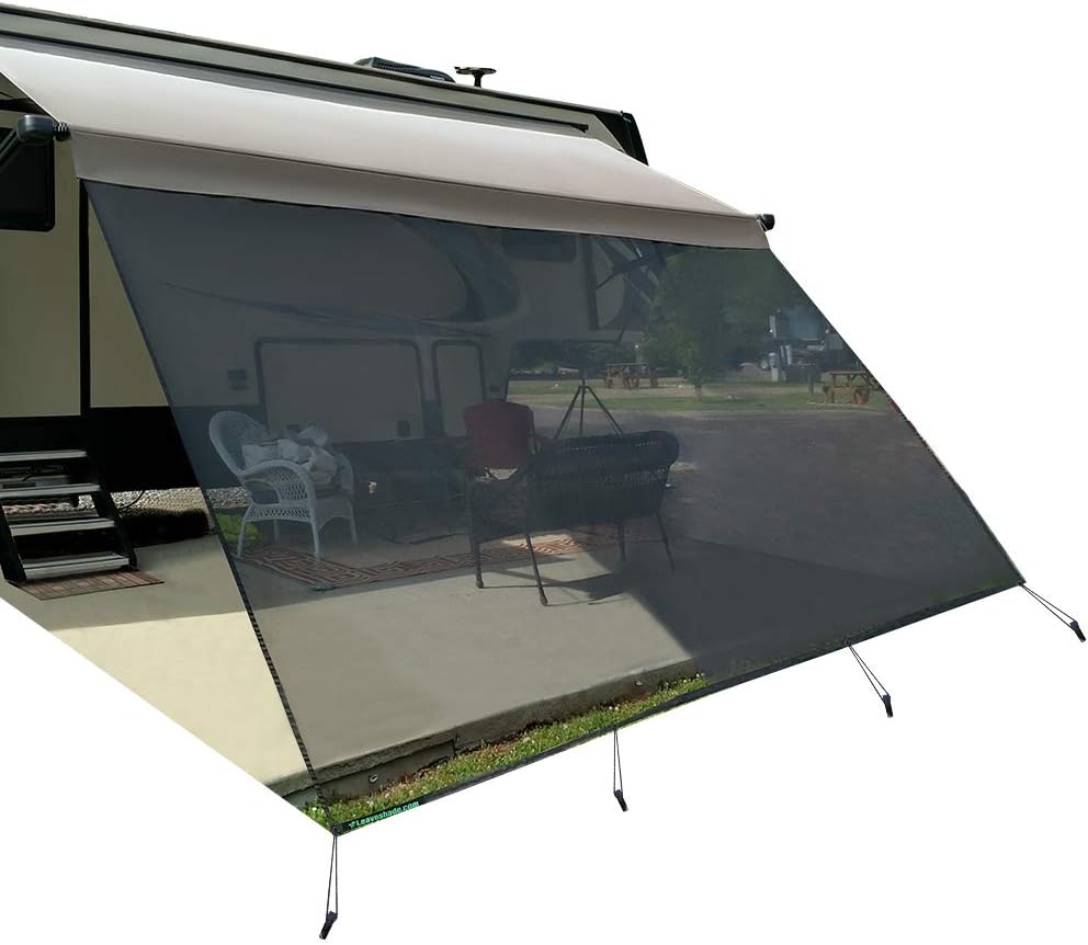 10'X18'3'' Black Mesh Sun Shade R6877