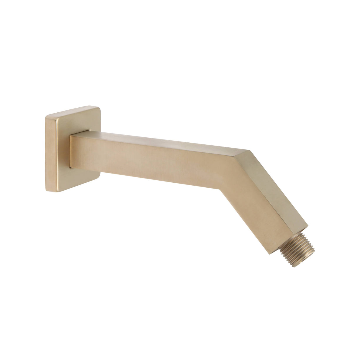 Square Shower Arm and Flange, PVD Satin Brass L20267