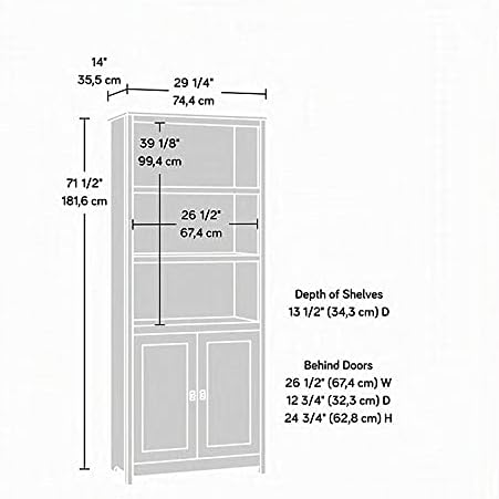 3 Shelf Bookcase in Soft White Z4087