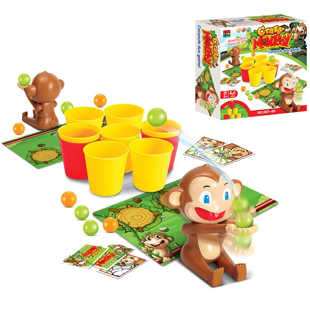 Funny Monkey Shooting Basket Toy Party Board Game U72538