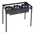Portable Propane 3 Burner Gas Cooker Outdoor Camp Stove J318