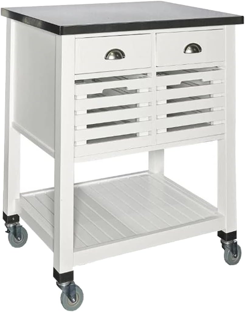 Gray Wood Kitchen Cart O56693